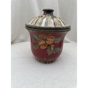 Tracy Octavia Hill Fresh Delicacies Covered Casserole Dish Fruit Kitchen Decor